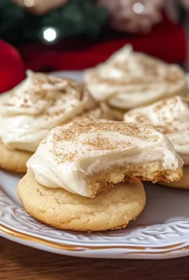 Eggnog Cookies with Eggnog Frosting