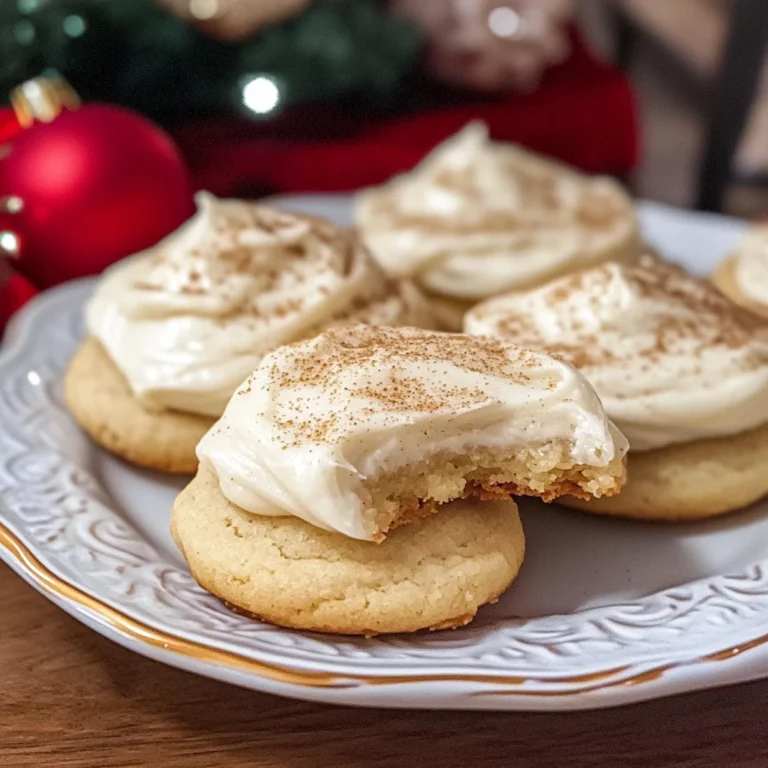 Eggnog Cookies with Eggnog Frosting