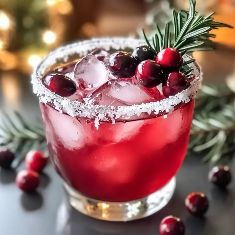 Festive Christmas Cranberry Margarita