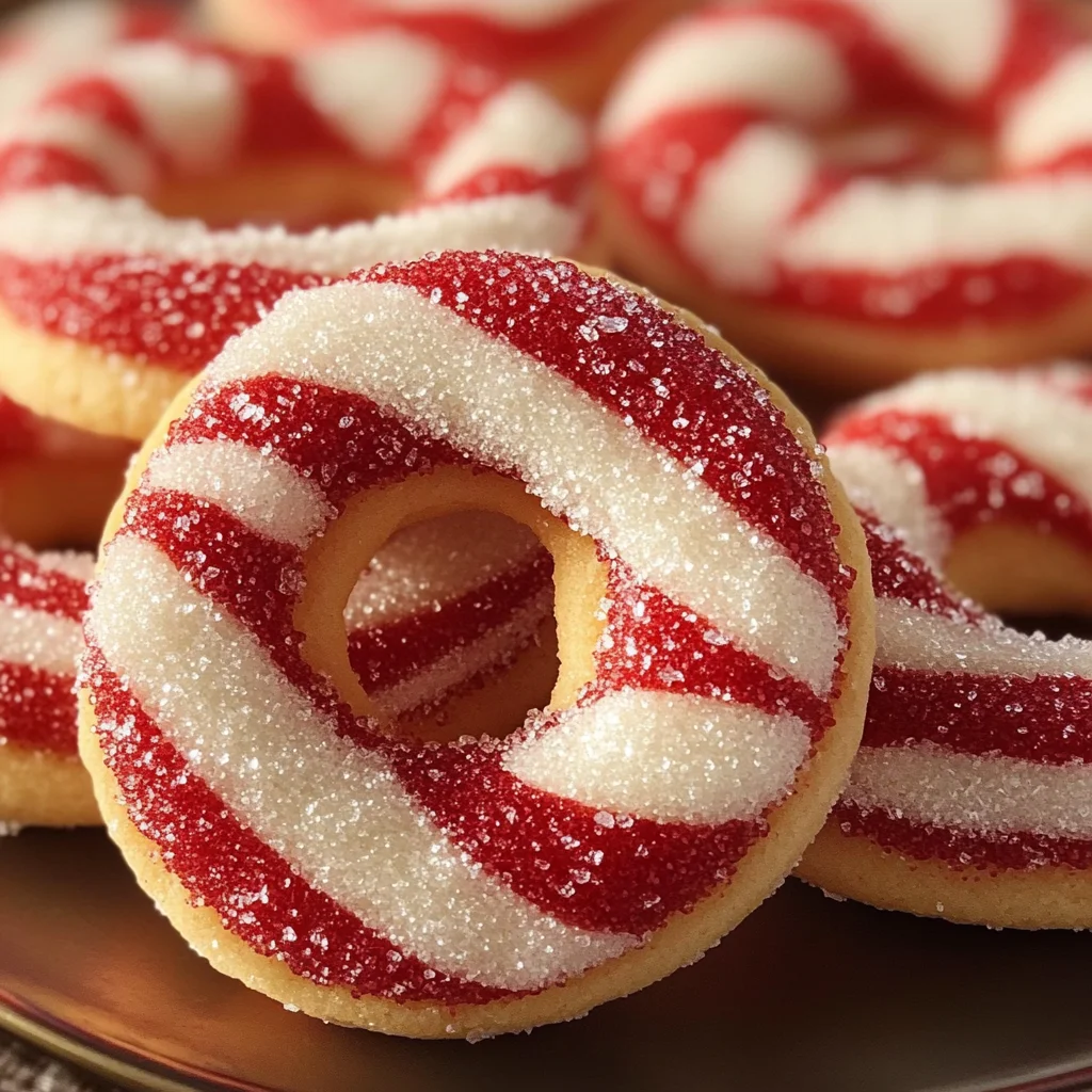 Festliche Zuckerstangen-Kekse