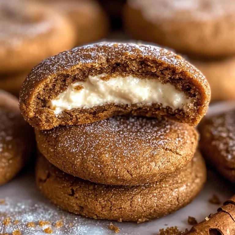 Gingerbread Cheesecake Cookies