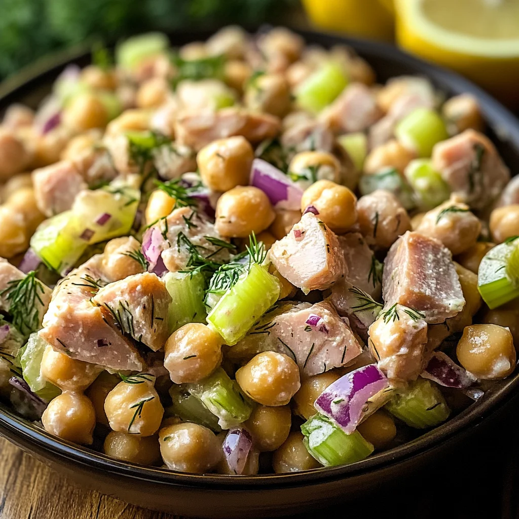 Healthy Tuna Garbanzo Bean Salad