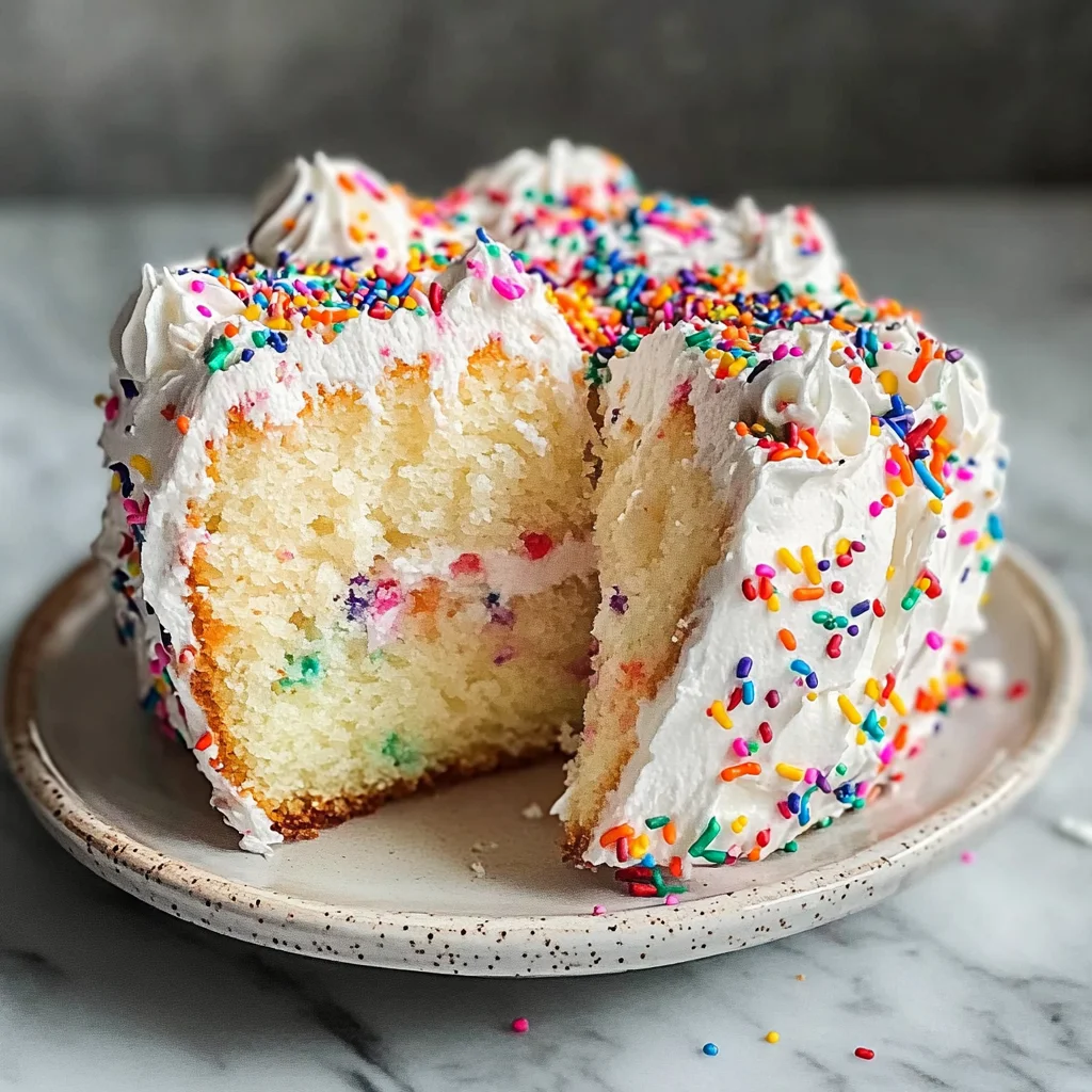 Light Funfetti Angel Food Cake - Alrightwithme