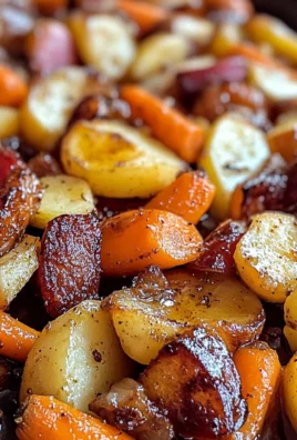 Maple Dijon Roasted Apples & Carrots