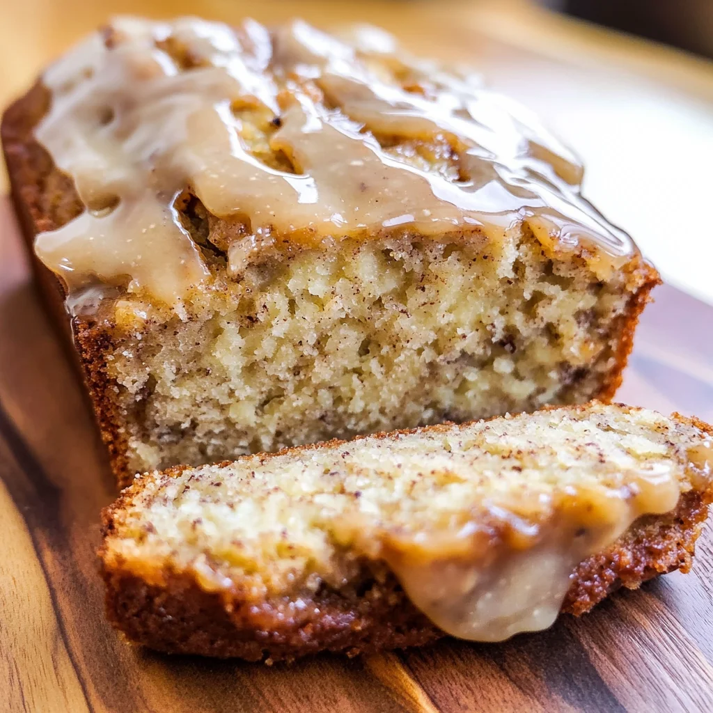 Maple Glazed Banana Bread