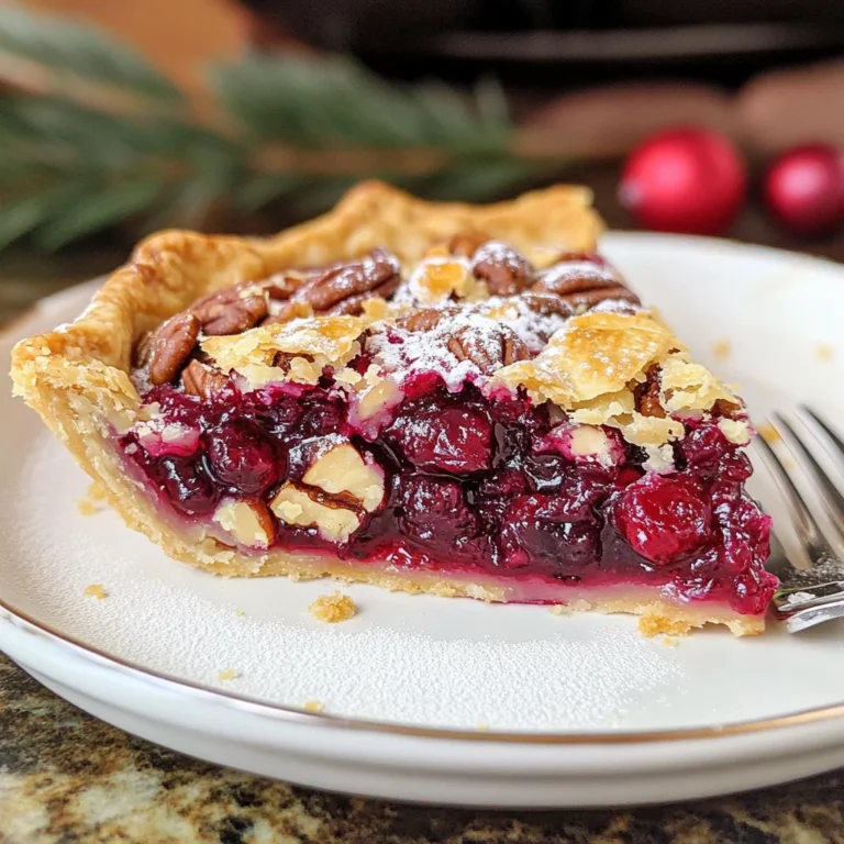 Nantucket Holiday Cranberry Pie