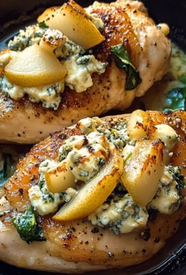 Pear and Gorgonzola Stuffed Chicken