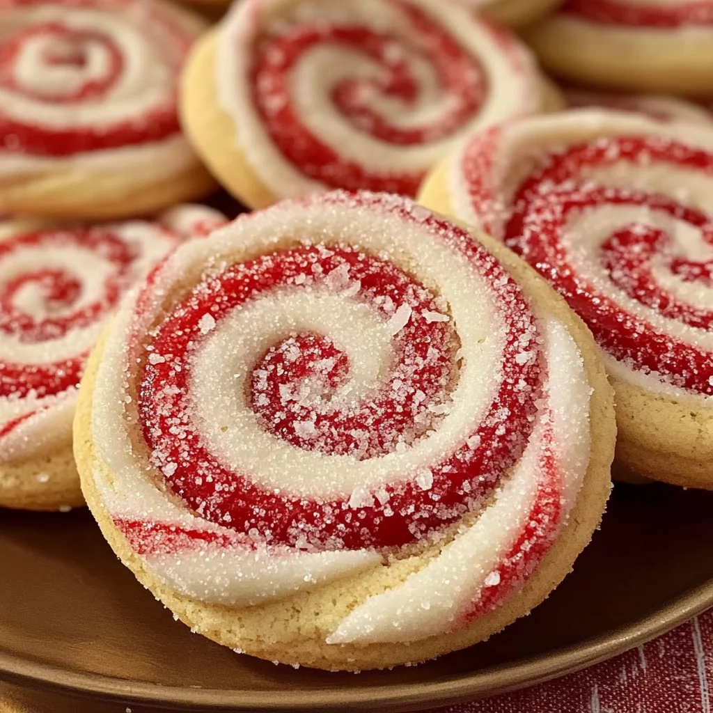 Peppermint Swirl Cookies