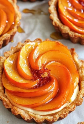 Persimmon Almond Rosette Tarts