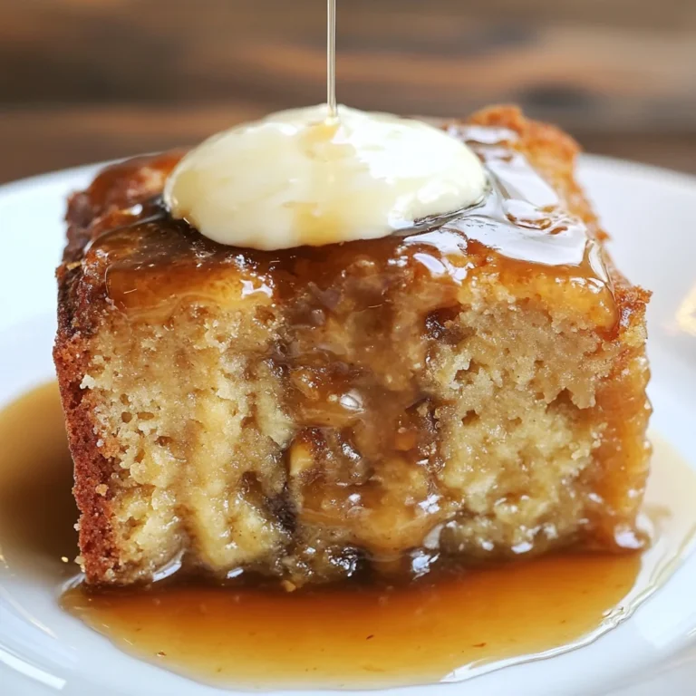 Sticky Banana Bread Pudding Cake