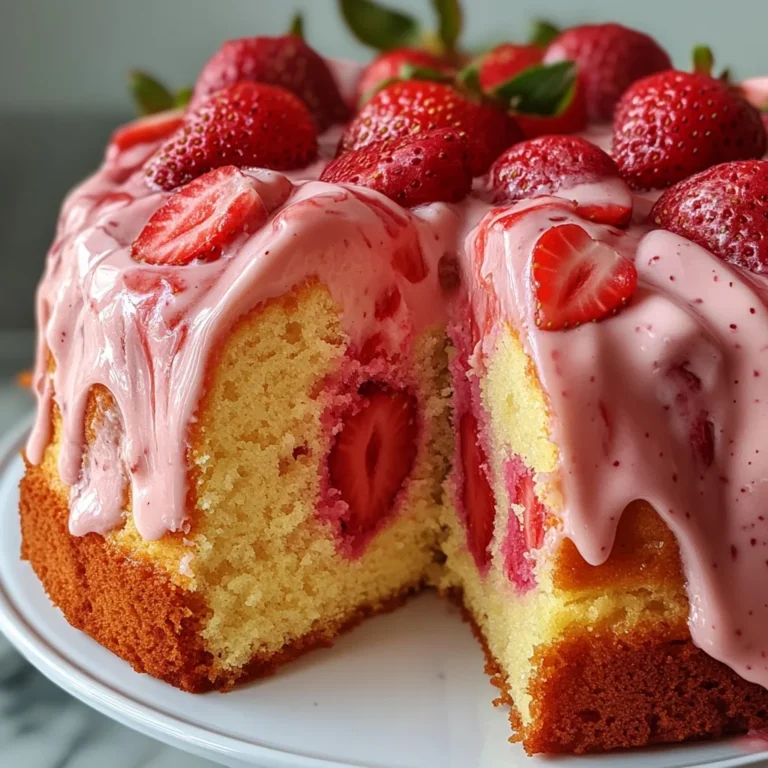 Strawberry Milkshake Pound Cake: A Sweet Delight Awaits!