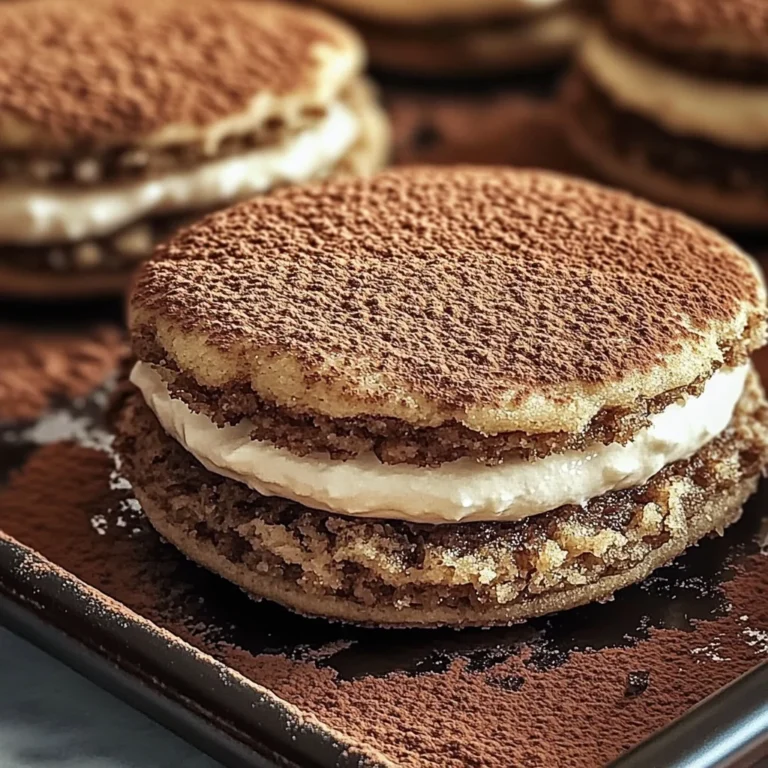 Tiramisu Sandwich Cookies