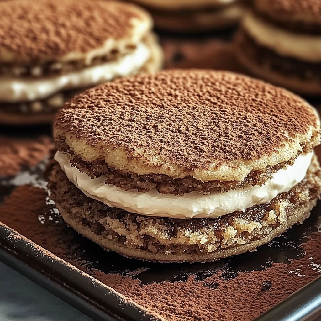 Tiramisu Sandwich Cookies