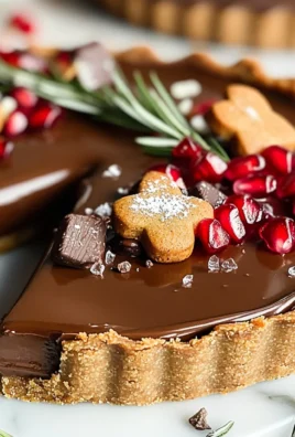Vegan Gingerbread Chocolate Tart
