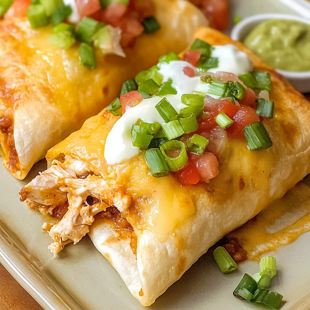 Baked Chicken Chimichanga