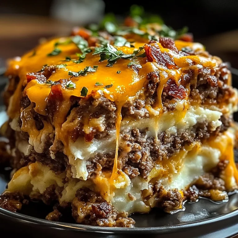 Cheesy Loaded Meatloaf Casserole