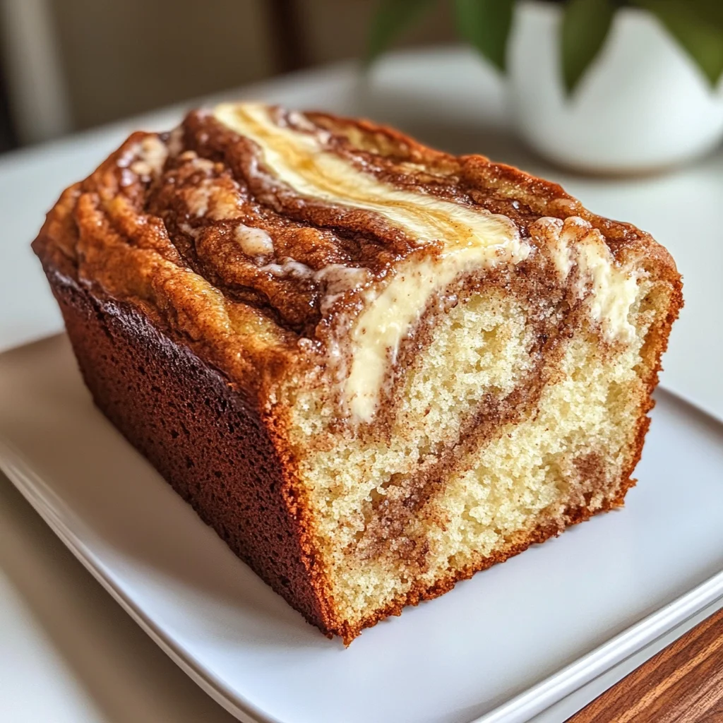 Cream Cheese Cinnamon Swirl Banana Bread