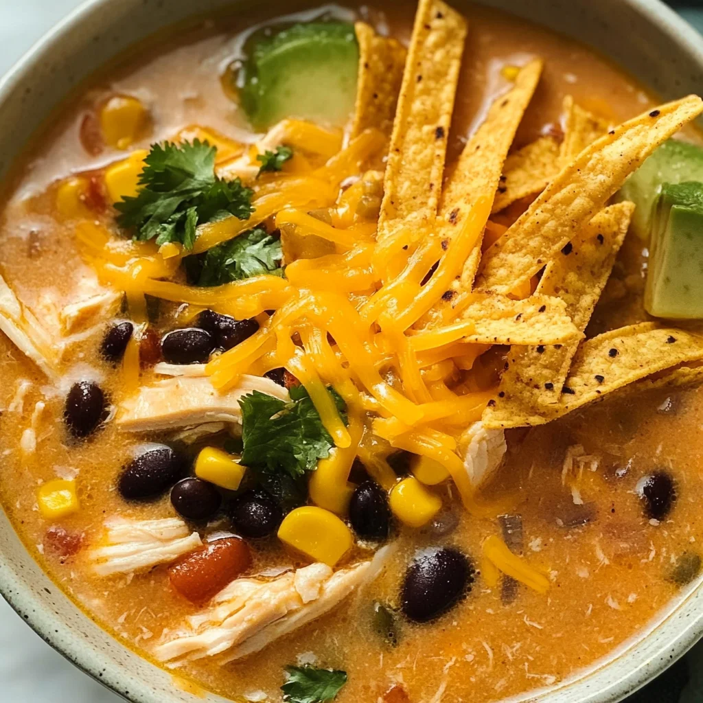 Creamy Chicken Tortilla Soup
