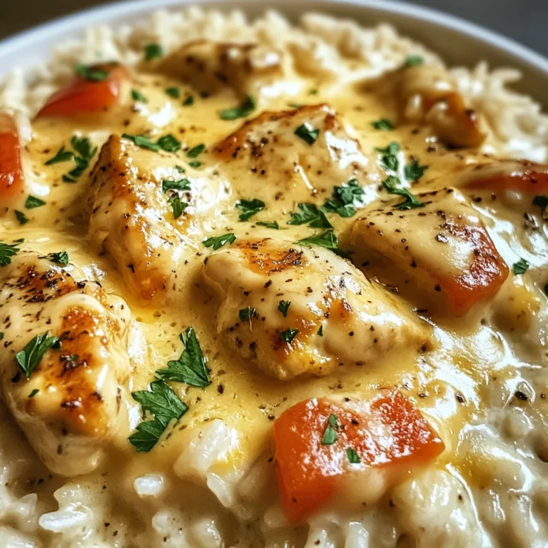 Creamy Smothered Chicken and Rice