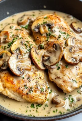 Creamy White apple vinegar Mushroom Chicken