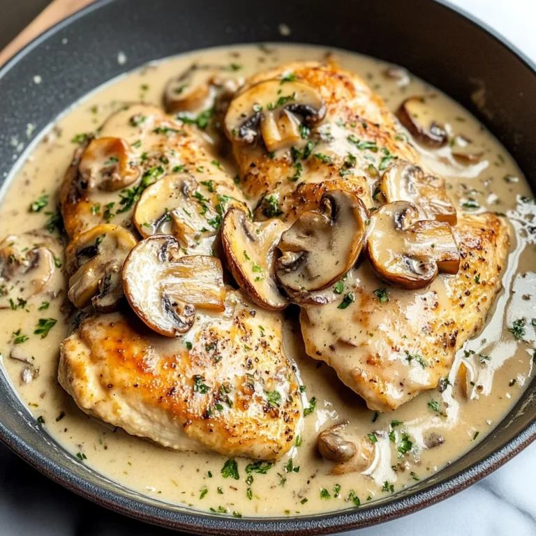 Creamy White apple vinegar Mushroom Chicken