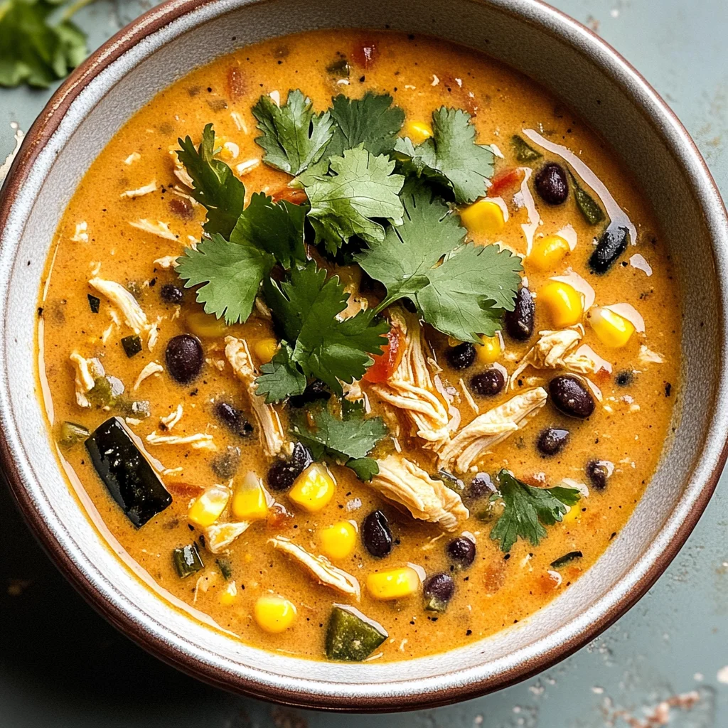 Easy Chicken, Poblano, and Black Bean Soup (Small Batch)