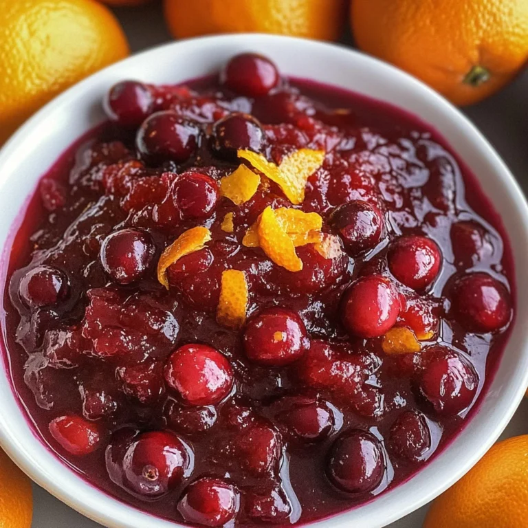 Easy Homemade Fresh Cranberry Orange Sauce Recipe