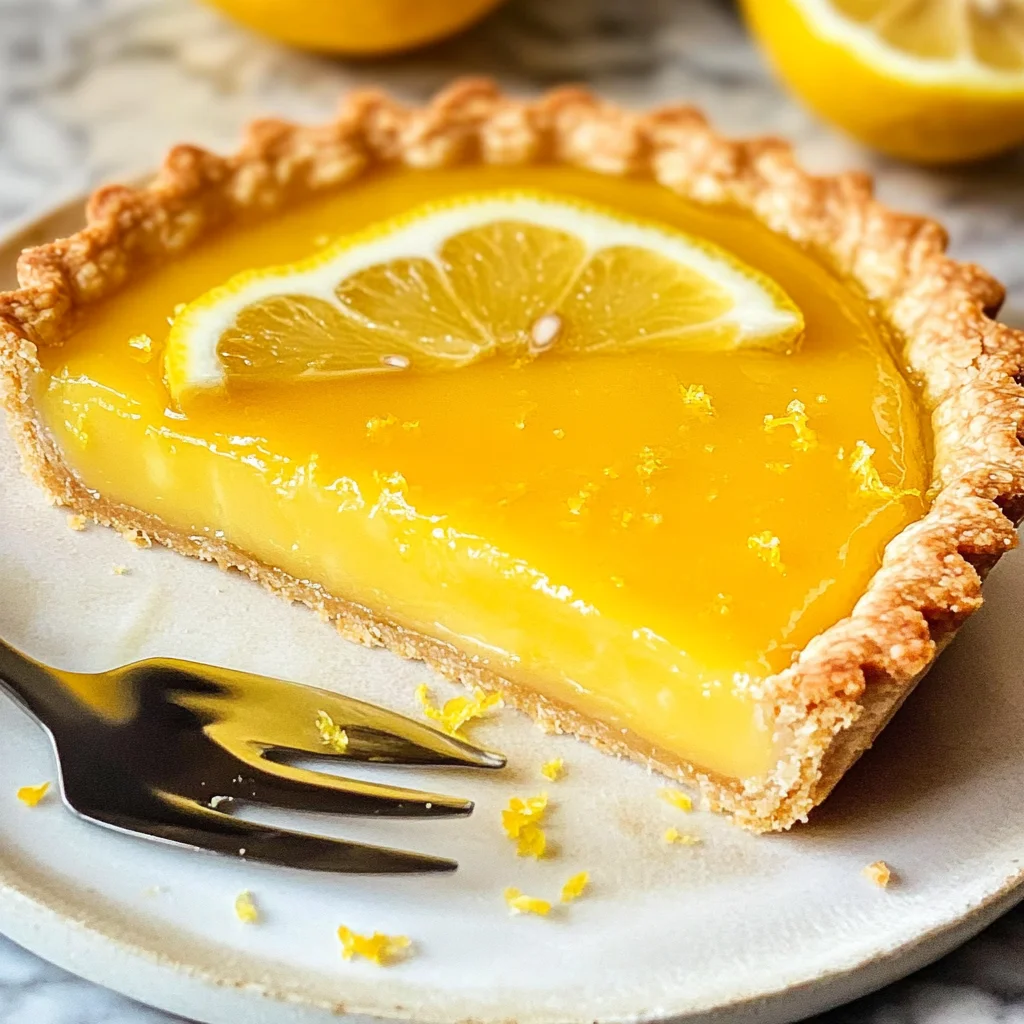French Lemon Tart W/ Lemon Curd