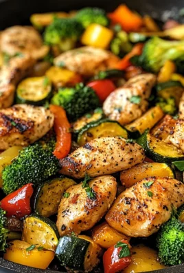 Healthy Chicken and Vegetables Skillet