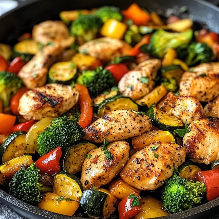 Healthy Chicken and Vegetables Skillet