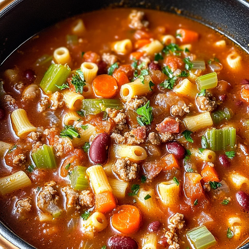 Hearty Pasta Fagioli Soup