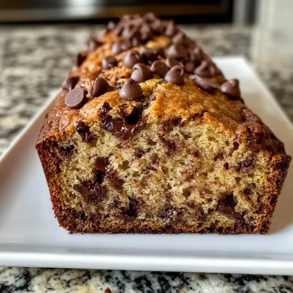 Irresistible Super Moist Chocolate Chip Banana Bread
