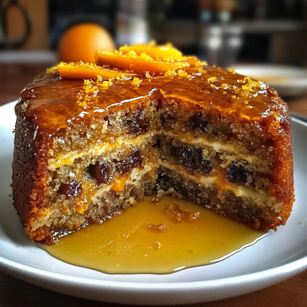 Orange & Cardamom Date Cake with Honey Drizzle