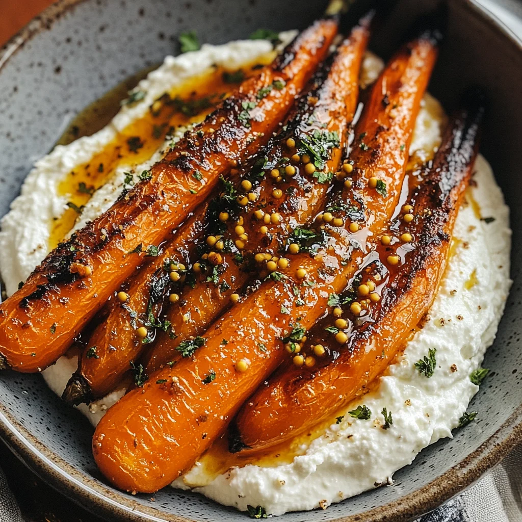 Roasted Carrots with Whipped Ricotta & Hot Honey