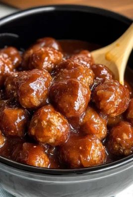 Slow Cooker Apple Butter Meatballs