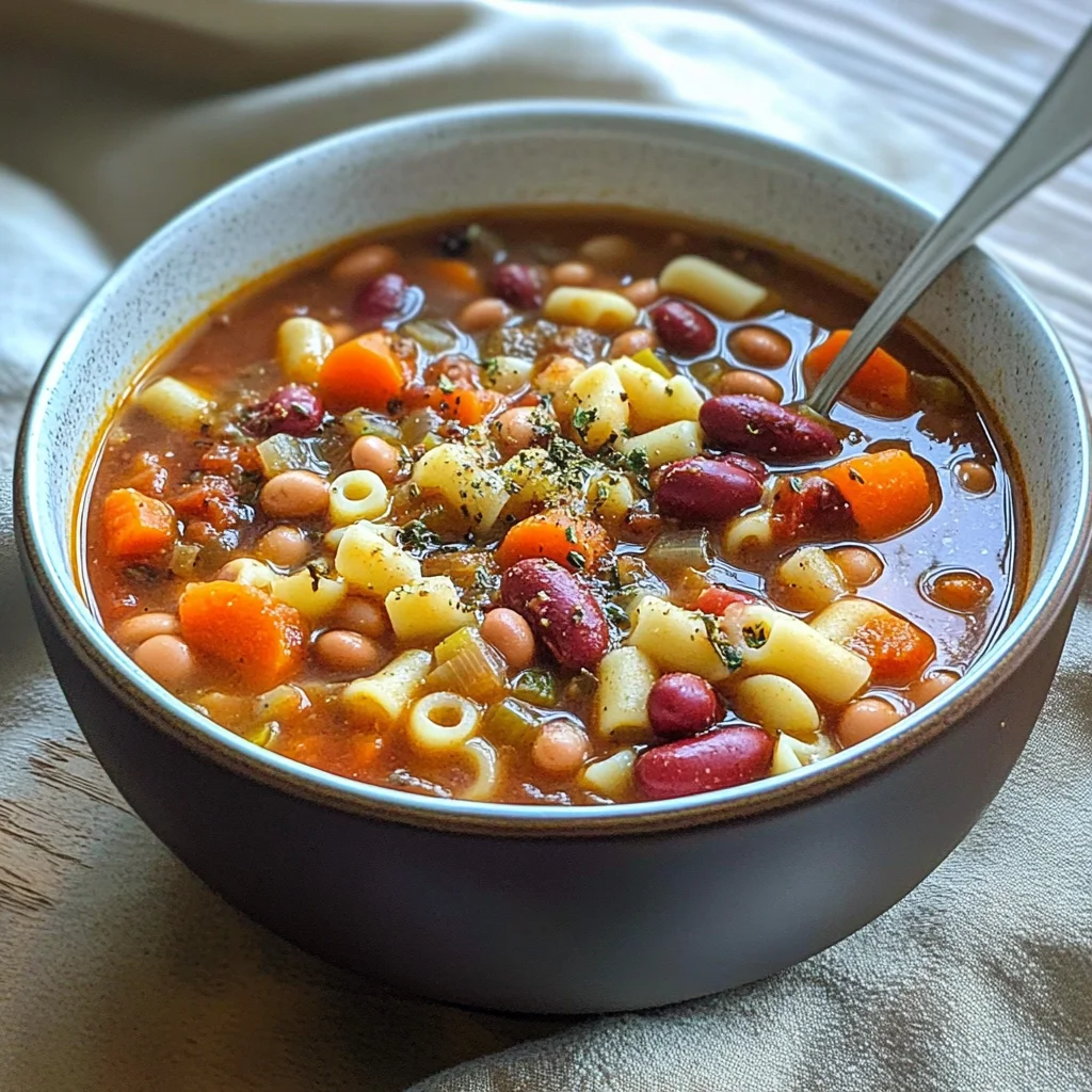 Slow Cooker Copycat Olive Garden Pasta e Fagioli