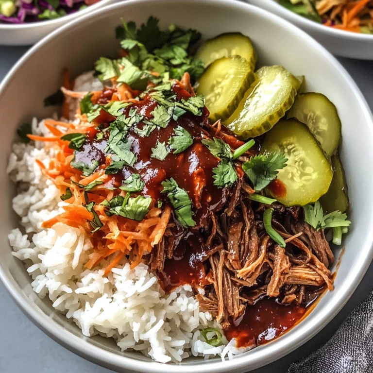 Slow Cooker Pulled beef Bowls Recipe