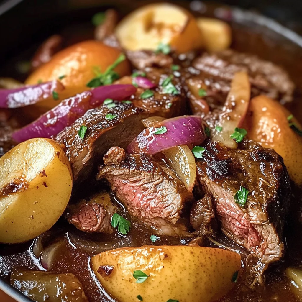 Tasty Apple Cider Braised beef Shoulder - Alrightwithme