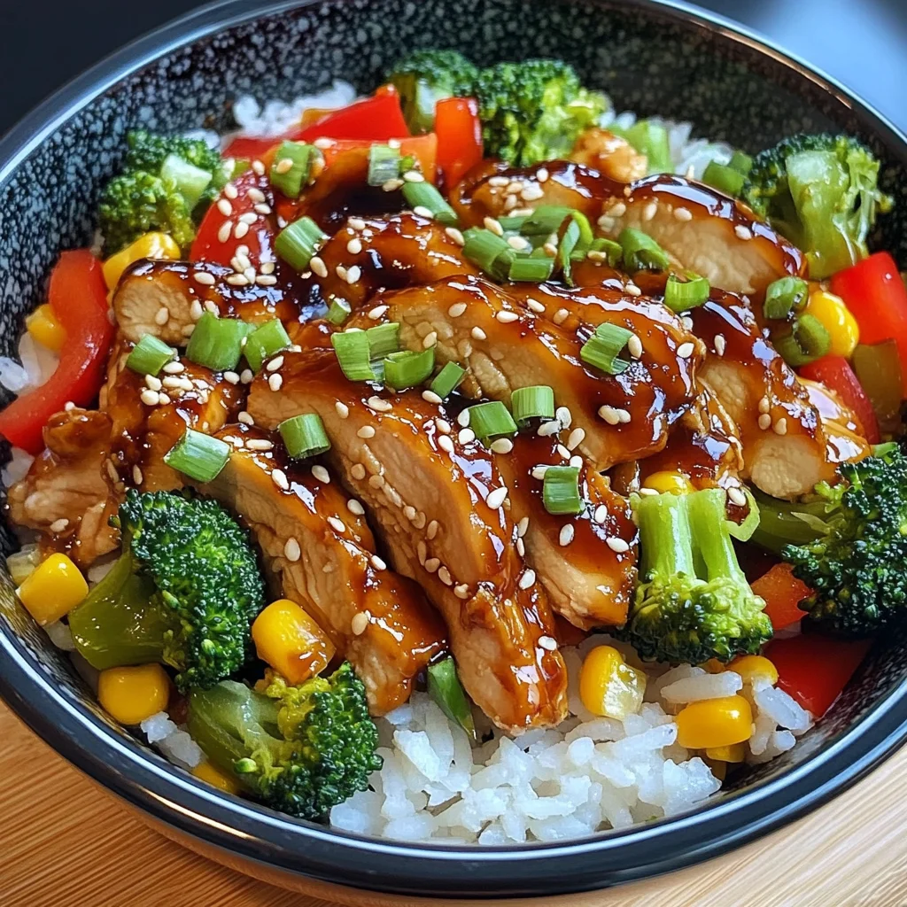 Teriyaki Chicken & Veggie Rice Bowl